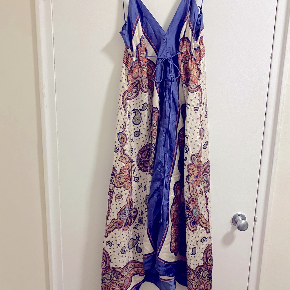 Nicole Miller Silk Scarf Dress Sz 10/12 or L